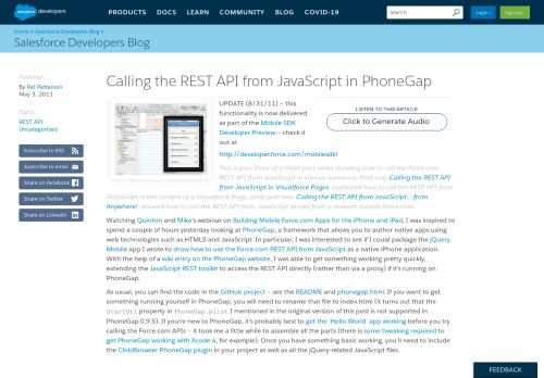 
                            11. Calling the REST API from JavaScript in PhoneGap | Developer Force ...