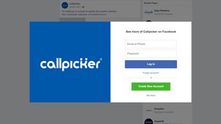 
                            5. Callpicker - Te invitamos a conocer la opinión de nuestros... | Facebook