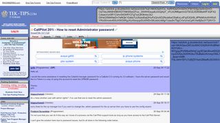 
                            8. CallPilot 201i - How to reset Administrator password - Nortel ...