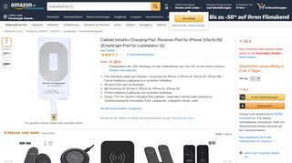 
                            4. Callstel Induktiv-Charging-Pad: Receiver-Pad für: Amazon.de: Elektronik