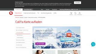 
                            8. CallYa Prepaid Karte aufladen | Vodafone