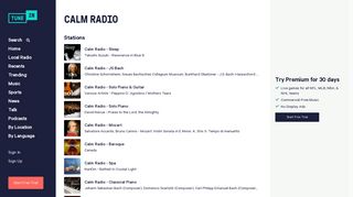 
                            9. Calm Radio | Free Internet Radio | TuneIn