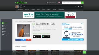 
                            8. CALM RADIO - Lute radio stream - Listen online for free