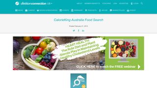 
                            12. CalorieKing Australia Food Search | Dietitian Connection