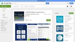 
                            12. CalWIN Mobile Application – Apps i Google Play