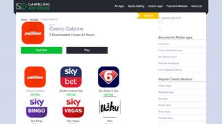 
                            13. Calzone Mobile Casino - Gambling Apps