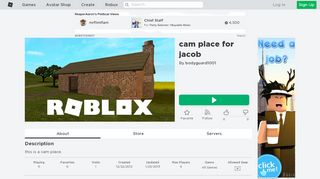 
                            8. cam place for jacob - Roblox