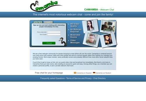 
                            2. Camamba: Free Webcam Chat Rooms