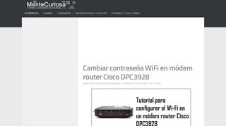 
                            5. Cambiar contraseña WiFi en módem router Cisco DPC3928