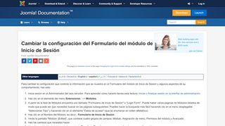 
                            3. Cambiar la configuración del Formulario del módulo de Inicio de Sesión