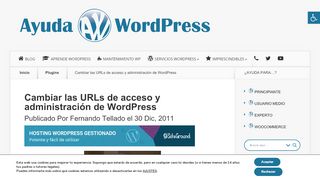 
                            6. Cambiar las URLs de acceso y administración de WordPress • Ayuda ...