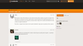 
                            12. Cambiar login LoL | Mediavida