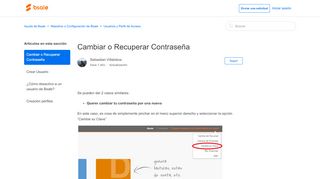 
                            6. Cambiar o Recuperar Contraseña – Ayuda de Bsale