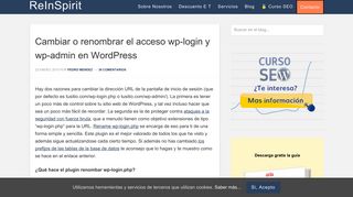 
                            9. Cambiar o renombrar el acceso wp-login y wp-admin en WordPress