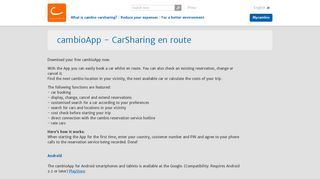 
                            10. cambio autodelen / carsharing - cambioApp