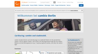 
                            9. cambio CarSharing Deutschland - CarSharing. cambio und stadtmobil.