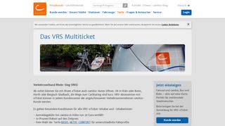 
                            12. cambio CarSharing Deutschland - Das VRS Multiticket