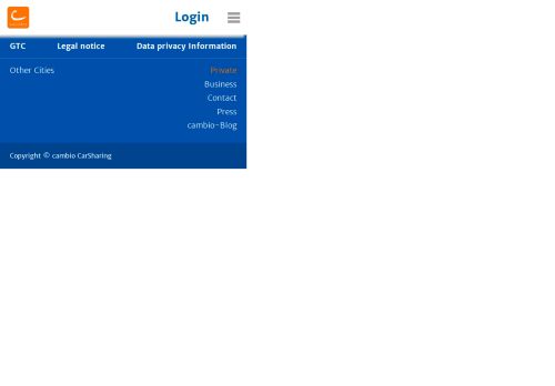 
                            11. cambio CarSharing Deutschland - Welcome to cambio Germany