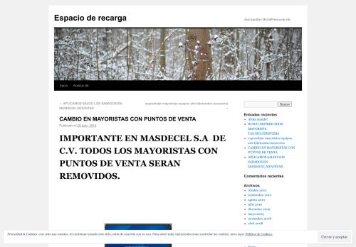 
                            3. CAMBIO EN MAYORISTAS CON PUNTOS DE VENTA | Espacio de ...