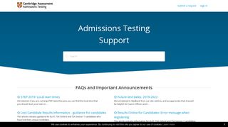 
                            11. Cambridge Assessment Admissions Testing