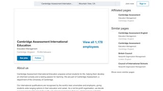 
                            5. Cambridge Assessment International Education | LinkedIn