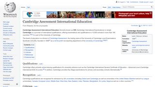 
                            4. Cambridge Assessment International Education - Wikipedia