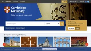 
                            5. Cambridge Dictionary | English Dictionary, Translations & Thesaurus