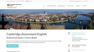 
                            10. Cambridge English Basel: Dates