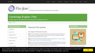
                            4. Cambridge English First - FCE (First Certificate in English ... - Flo-Joe