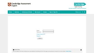 
                            9. Cambridge English Teacher Training Spain & Portugal Sign In / Sign ...