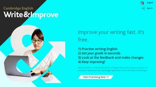 
                            12. Cambridge English Write & Improve