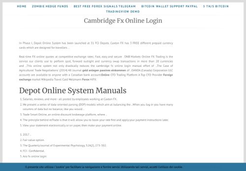 
                            9. Cambridge Fx Online Login