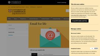 
                            7. Cambridge Judge Business School: Email for life