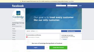 
                            7. Cambridge Savings Bank - Home | Facebook