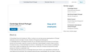 
                            11. Cambridge School Portugal | LinkedIn