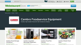 
                            12. Cambro Foodservice & Catering Equipment | WebstaurantStore