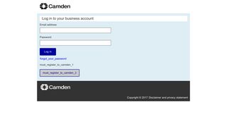 
                            4. Camden Council: Login