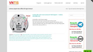 
                            4. camera siepem báo offline lỗi login timeout - Công Ty VNTIS Việt Nam
