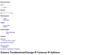 
                            13. Camera Troubleshoot/Change IP Cameras IP Address - Dahua Wiki