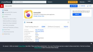 
                            6. Camera360 | Crunchbase
