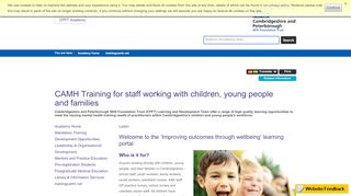 
                            12. CAMH Training for staff working with children, young people and ...