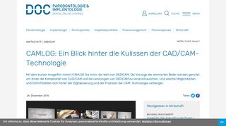 
                            7. CAMLOG: Ein Blick hinter die Kulissen der CAD/CAM-Technologie