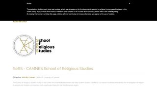 
                            7. CAMNES SoRS - School of Religious Studies