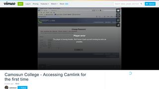 
                            10. Camosun College - Accessing Camlink for the first time on Vimeo