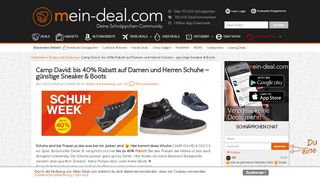 
                            13. Camp David: bis 40% Rabatt auf Damen und Herren Schuhe ...