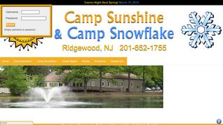 
                            12. Camp Sunshine / Camp Snowflake - LOGIN