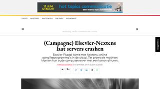 
                            10. (Campagne) Elsevier-Nextens laat servers crashen - Adformatie