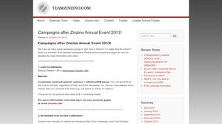 
                            13. Campaigns after Zinzino Annual Event 2013! - Team Zinzino