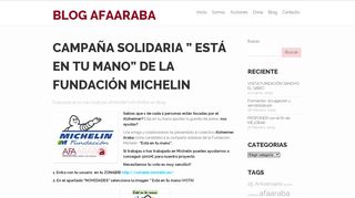 
                            10. CAMPAÑA SOLIDARIA ” Está en tu mano” de la FUNDACIÓN ...