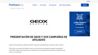 
                            9. Campañas de Afiliados con Geox. CPA 4% - PartnersMy